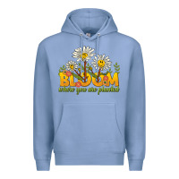 Colony Blue bloom where you are planted Premium Hoodie - NancyCooperArtShop