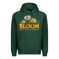 Sports Green bloom where you are planted Premium Hoodie - NancyCooperArtShop