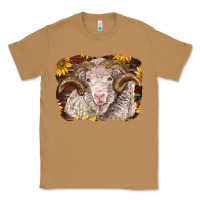 Toasted Coconut merino ram with sunflowers Classic Tee - BarkalooDesign