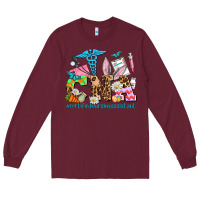 Burgundy easter cna certified nursing assistant Long Sleeve Tee - AdoDesignShop