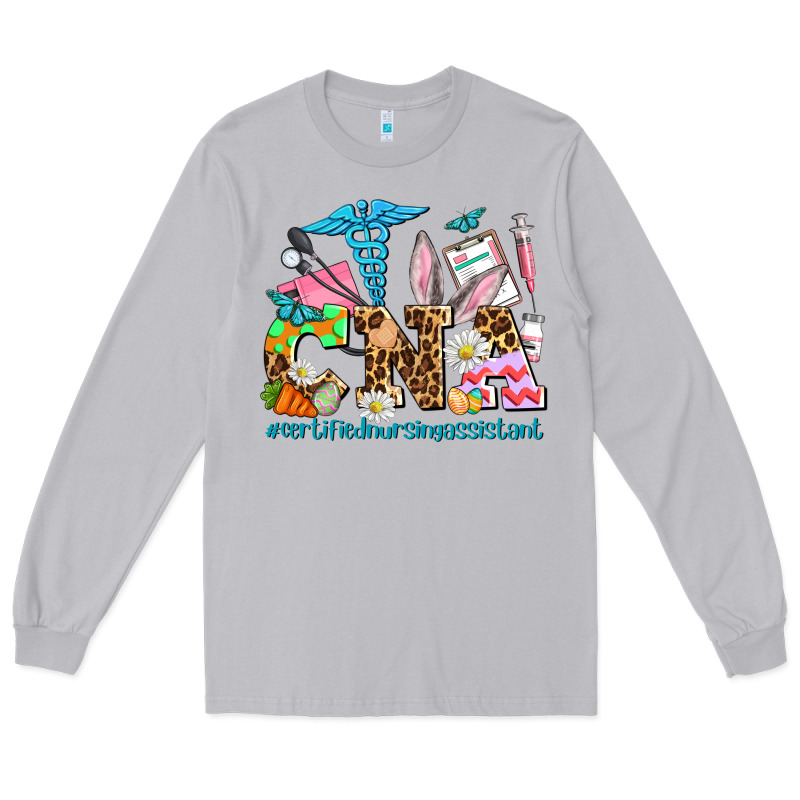 Easter Cna Certified Nursing Assistant Long Sleeve Tee by AdoDesignShop | Teevron