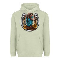 Matcha western horseshoe boots hat rope sunflower Heavyweight Hoodie - AdoDesignShop