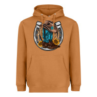 Meerkat western horseshoe boots hat rope sunflower Heavyweight Hoodie - AdoDesignShop