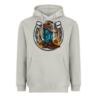 Western Horseshoe Boots Hat Rope Sunflower Heavyweight Hoodie | Teevron