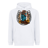 White western horseshoe boots hat rope sunflower Heavyweight Hoodie - AdoDesignShop