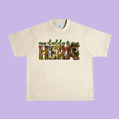 Urban Heavy Tee my daddy is my hero army western
