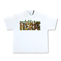 White my daddy is my hero army western Urban Heavy Tee - texasbilliewilder