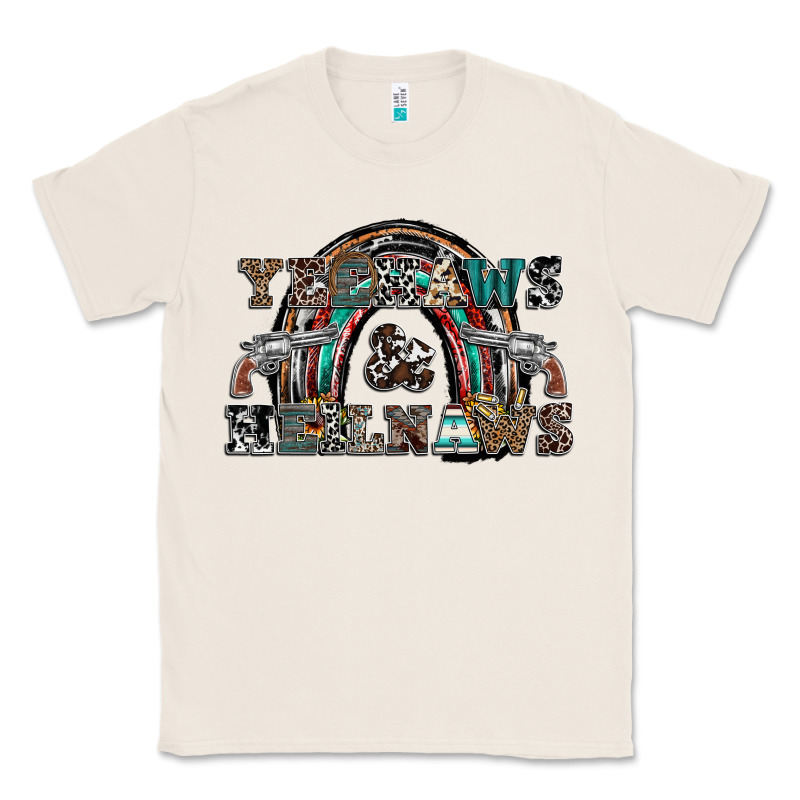 Yeehaws And Heilnaws Classic Tee by SublimationCraftShop | Teevron