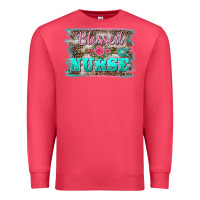 Cardinal western blessed nurse pink floral arrow  background Premium Sweatshirt - BarkalooDesign