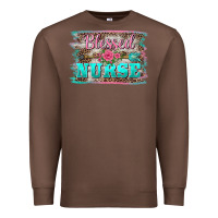 Chestnut western blessed nurse pink floral arrow  background Premium Sweatshirt - BarkalooDesign