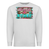 Dove Grey western blessed nurse pink floral arrow  background Premium Sweatshirt - BarkalooDesign