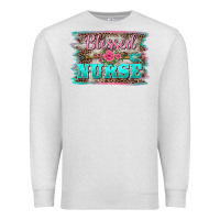 Oatmeal Heather western blessed nurse pink floral arrow  background Premium Sweatshirt - BarkalooDesign