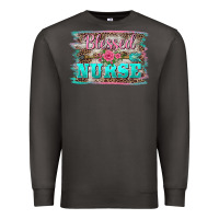 Smoke western blessed nurse pink floral arrow  background Premium Sweatshirt - BarkalooDesign