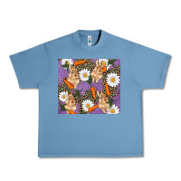 Pebble Blue easter bunny carrot daisys leopard glitter Urban Heavy Tee - RanaPortraitStore