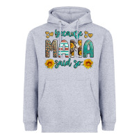 Heather Grey because mama said so western sunflowers Heavyweight Hoodie - Artiststas