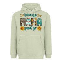 Matcha because mama said so western sunflowers Heavyweight Hoodie - Artiststas