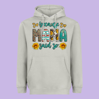 Because Mama Said So Western Sunflowers Heavyweight Hoodie Designed By Artiststas