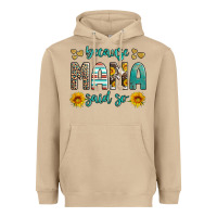 Mushroom because mama said so western sunflowers Heavyweight Hoodie - Artiststas