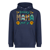 Navy because mama said so western sunflowers Heavyweight Hoodie - Artiststas
