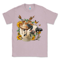 Lilac Black And White Cow Coffee Classic Tee - FaDigitalArtStudio
