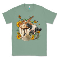Sage Black And White Cow Coffee Classic Tee - FaDigitalArtStudio