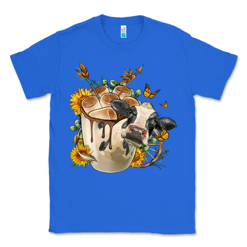 Black And White Cow Coffee Classic Tee by FaDigitalArtStudio | Teevron