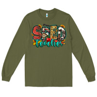Army Green special education teacher Long Sleeve Tee - Zillion Design Studio