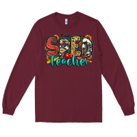 Burgundy special education teacher Long Sleeve Tee - Zillion Design Studio