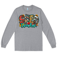 Heather Grey special education teacher Long Sleeve Tee - Zillion Design Studio