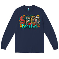 Navy special education teacher Long Sleeve Tee - Zillion Design Studio