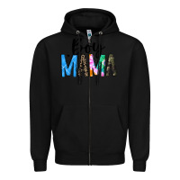 Black boy mama white Zipper Hoodie - JahusDesignShop