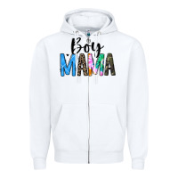 White boy mama white Zipper Hoodie - JahusDesignShop