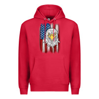 Cardinal American flag eagle Premium Hoodie - MaliasSmallBusiness