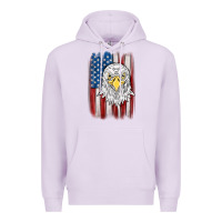 Lilac American flag eagle Premium Hoodie - MaliasSmallBusiness
