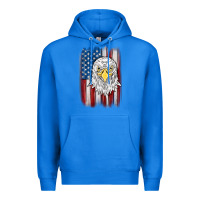 True Royal American flag eagle Premium Hoodie - MaliasSmallBusiness