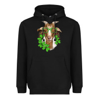 Black st patricks goat with glasses Heavyweight Hoodie - Artiststas