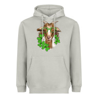 Moon Dust st patricks goat with glasses Heavyweight Hoodie - Artiststas