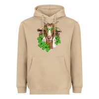 Mushroom st patricks goat with glasses Heavyweight Hoodie - Artiststas