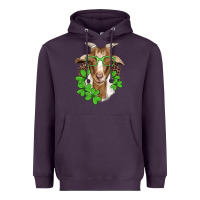 Plum st patricks goat with glasses Heavyweight Hoodie - Artiststas