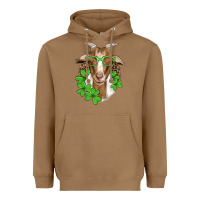 Toasted Coconut st patricks goat with glasses Heavyweight Hoodie - Artiststas