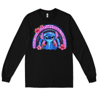 Black stitch rainbow Long Sleeve Tee - Zillion Design Studio