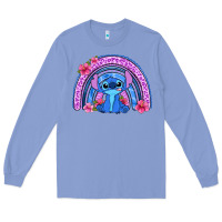 Colony Blue stitch rainbow Long Sleeve Tee - Zillion Design Studio