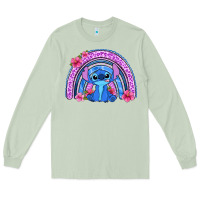 Matcha stitch rainbow Long Sleeve Tee - Zillion Design Studio