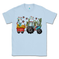 Dusty Blue 4th of july tractor Classic Tee - CowGirlArtShop