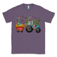 Lavender 4th of july tractor Classic Tee - CowGirlArtShop
