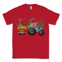 Red 4th of july tractor Classic Tee - CowGirlArtShop