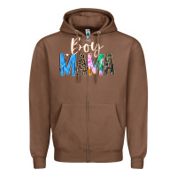 Chestnut boy mama  black Zipper Hoodie - JahusDesignShop