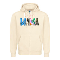 Sandshell boy mama  black Zipper Hoodie - JahusDesignShop