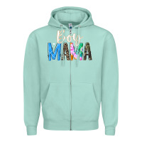 Seafoam boy mama  black Zipper Hoodie - JahusDesignShop