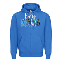 True Royal boy mama  black Zipper Hoodie - JahusDesignShop